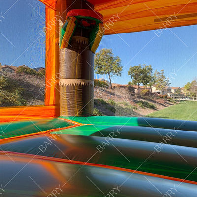 Maison gonflable dinosaure pour enfants avec toboggan Castillos Inflables Dino Château gonflable dinosaure avec toboggan et souffleur