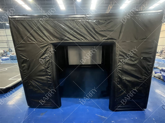 Portable Inflatable Outdoor Golf Simulator Enclosure With Hitting Screen