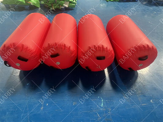 Gymnastique en gros cylindre gonflable à baril d'air à rouleaux de balance de point d'air avec ensemble de pompe