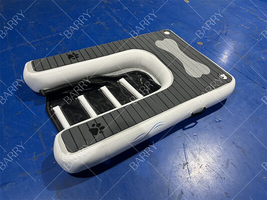 Rampe gonflable pour chien, plateforme pliable pour animaux de compagnie, dock flottant sur l'eau avec EVA antidérapant