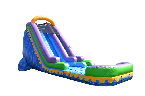 Vente à chaud toboggan à eau gonflable toboggan commercial avec piscine pour enfants adulte 22ft