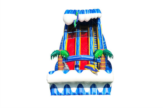 Commercial Grade Grand jardin extérieur 24ft SHARK SIGHTED double pente glissade pour les enfants et les adultes