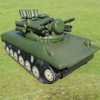 8,8m Modèle de char militaire gonflable Décoration d'événement extérieur Char léger de leurre tactique