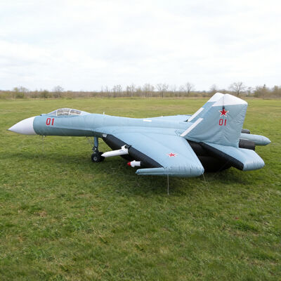 Modèle d'événement : Véhicule de missile de défense aérienne gonflable de type jet civil
