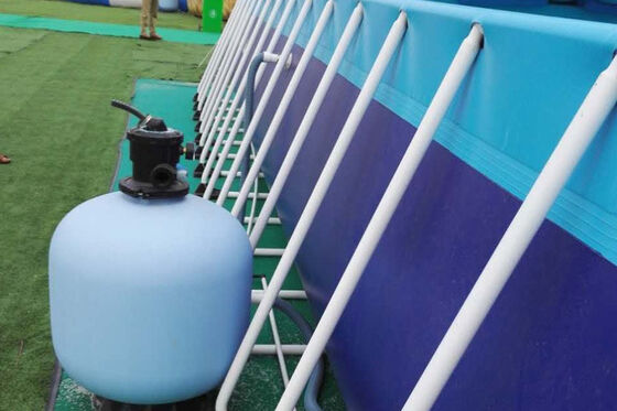 Piscine rectangulaire en acier adaptée aux besoins du client de vue en métal de PVC ultra pour le parc aquatique