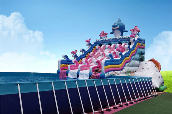 Piscine rectangulaire en acier adaptée aux besoins du client de vue en métal de PVC ultra pour le parc aquatique