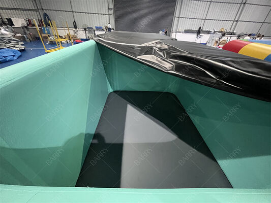 Piscine gonflable rectangulaire personnalisable en tissu de couture à goutte à goutte pliable en extérieur