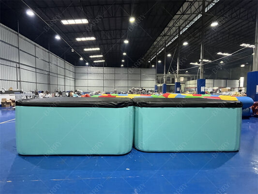 Piscine gonflable rectangulaire personnalisable en tissu de couture à goutte à goutte pliable en extérieur