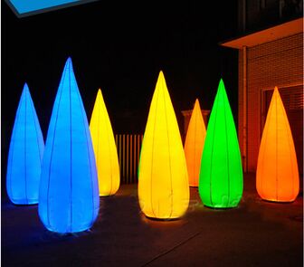 Le tube 8 de sexe a mené la couleur changeante de colonne gonflable de Lighing pour l'affichage