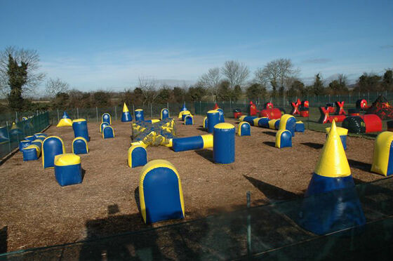 Obstacles gonflables d'étiquette de tir à l'arc de soutes de Paintball tirant des jeux