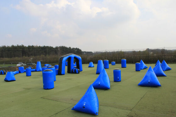 Obstacles gonflables d'étiquette de tir à l'arc de soutes de Paintball tirant des jeux