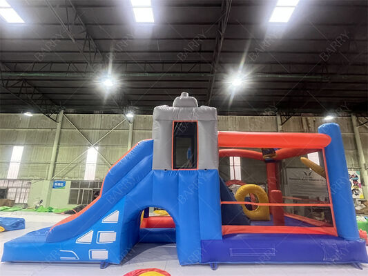 Fêtes, Carnavals, Événements Scolaires Château Médiéval Gonflable Combo Toboggan