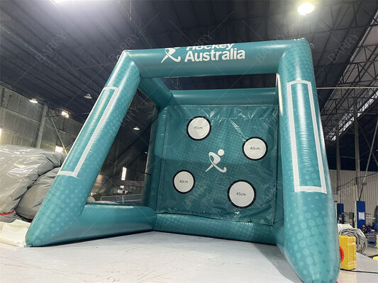 Jeu interactif Hockey gonflable de marque personnalisée Australie but de pratique