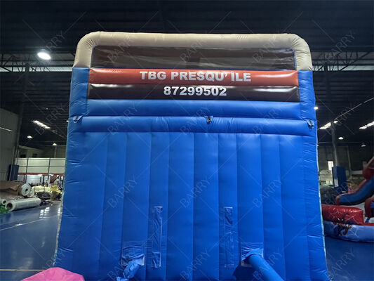 Toboggan gonflable à double voie sur le thème de Moana, qualité commerciale, avec piscine