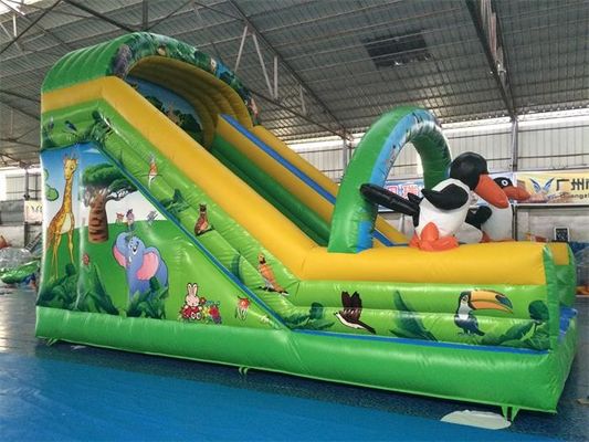 Glissière de flottement gonflable de parc aquatique de diapositive d'eau de thème de subordonné de bande dessinée 7*4*5m pour des enfants