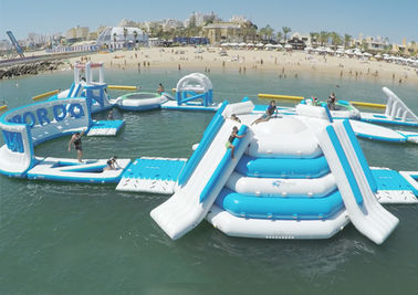Parc aquatique de flottement gonflable géant qui respecte l'environnement/parc gonflable d'Aqua pour la mer