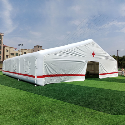Grande utilisation gonflable hermétique d'hôpital de Croix-Rouge de tente de secours