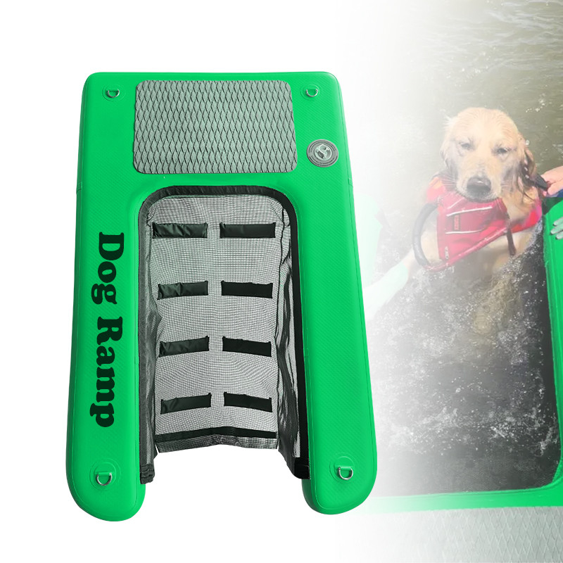 Rampe gonflable pour chiot non glissante légère rampe gonflable flottante pour chien d'eau pour gros chiens