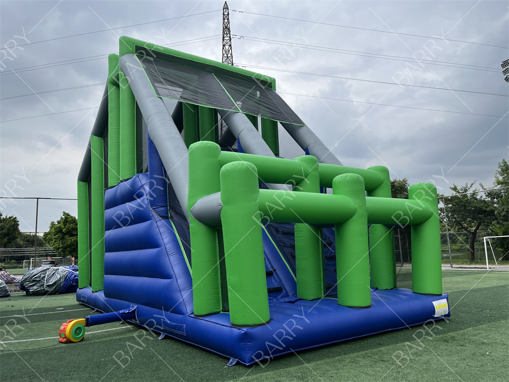 Jeu de sport, coussin de saut fou, tour de saut en chute libre, airbag gonflable avec plateforme pour obstacle gonflable 5K