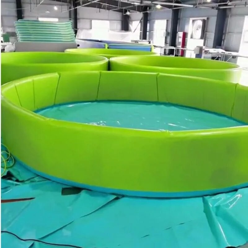 Commercial personnalisé en extérieur Portable Drop Stitch Pool DWF Enfants Adultes Durable Plombier à eau gonflable