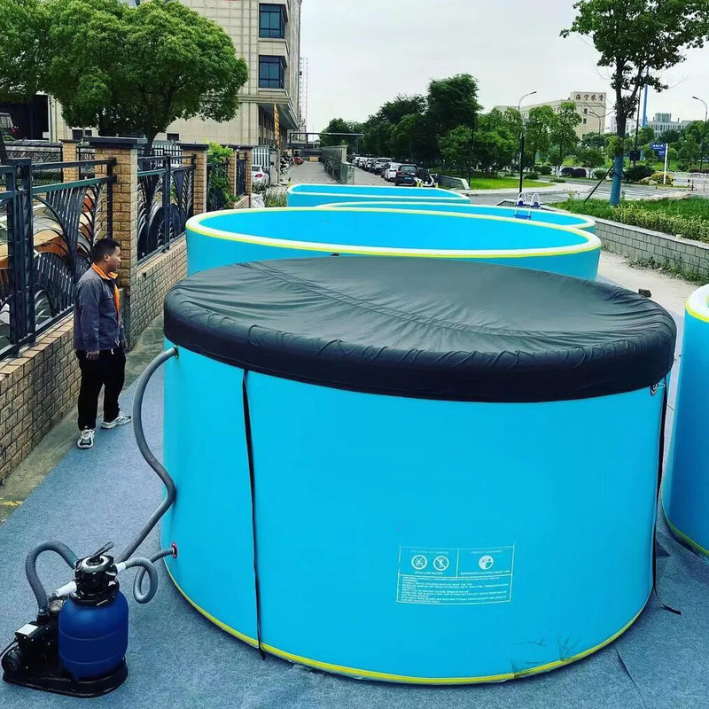 Piscine personnalisée portable à couture DWF au-dessus du sol piscine pour enfants piscine avec couvercle et pompe électrique