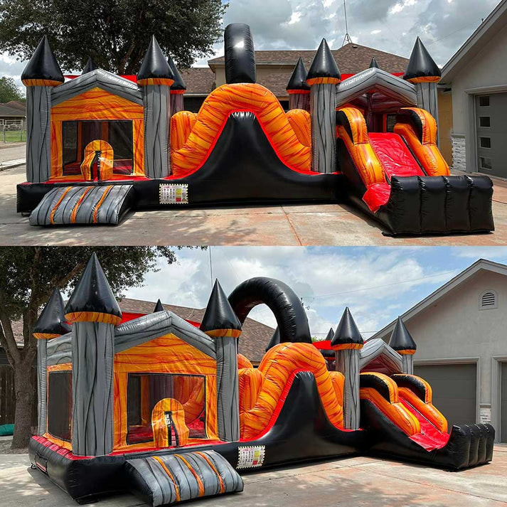 Cours d'obstacles personnalisé Bounce House Combo Pour les enfants Entretien intérieur en plein air