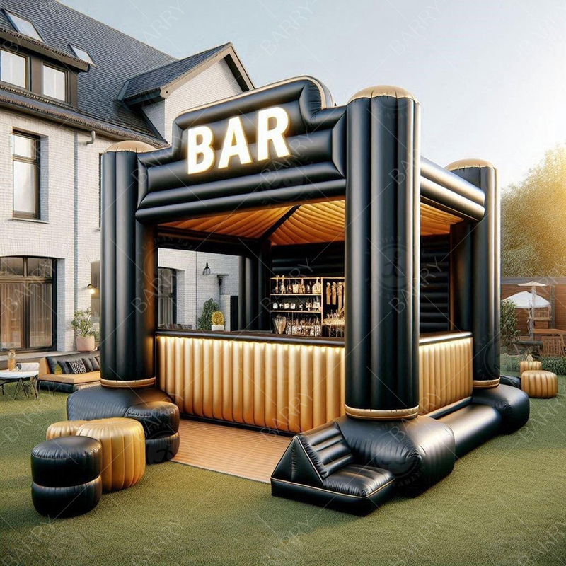 Grand design supérieur gonflable nouveau bar plateforme de loisirs bar de fête gonflable 2024 nouveau design piscine à eau pub