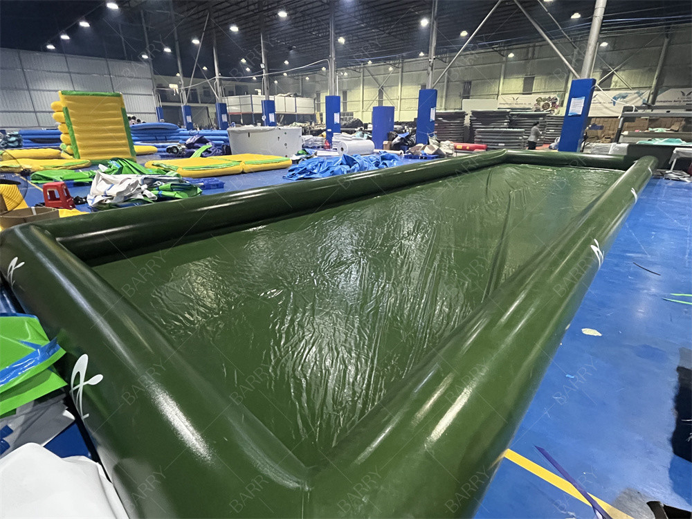 Jeu de balle d'eau pliable de parc pour usage familial, piscine gonflable verte pour bateau à pagaie