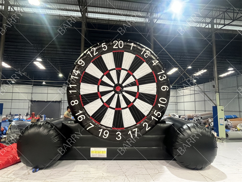 Commercial PVC Inflatable Outdoor Dartboard Airtight Shooting Target Inflatable Football Dart Game for Kids Adults