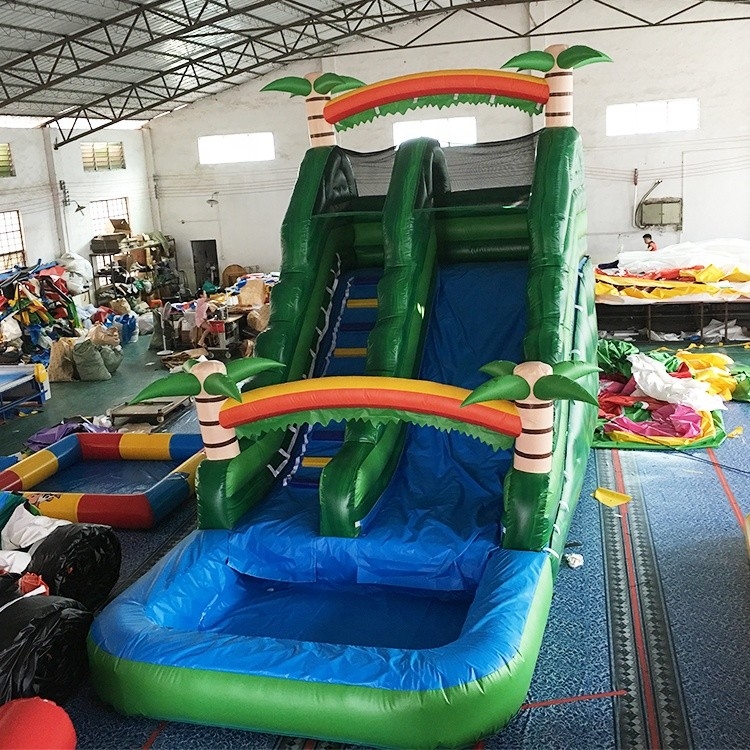 Les glissières d'eau gonflables faites sur commande de PVC de 0.55mm pour Childre 14 ans vieillissent