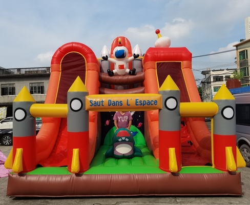 5mLX5mWX6mH le rebondissement sautant que gonflable se retranche la glissière de fusée pour des enfants font la fête