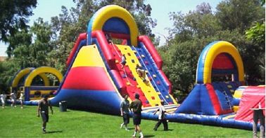 Bâche durable gonflable adulte de PVC de parcours de combattant de montée pour l'amusement