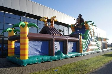 Parcours de combattant gonflable fait sur commande de jungle ignifuge