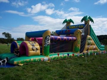 Jungle énorme gonflable Inflatables de la course EN14960 de parcours de combattant d'enfants