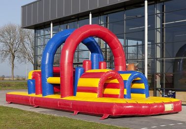 parcours de combattant gonflable de bâche de PVC de 0.55mm avec le ventilateur