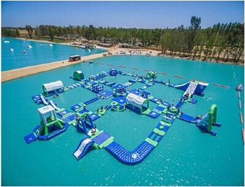 Amusement gonflable commercial de l'eau de parc aquatique gonflable adulte géant pour le lac