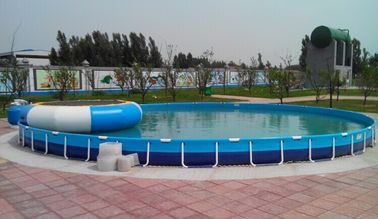 Fait sur commande rond de piscines encadré par métal de divertissement de famille