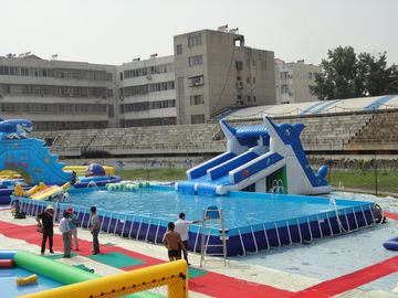 Piscine rectangulaire de cadre en métal