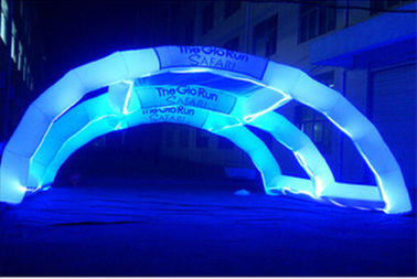 Produits gonflables décoratifs de la publicité, voûte gonflable légère d'arc-en-ciel de LED