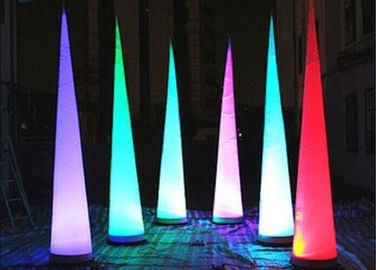 Mené allumant les produits gonflables de la publicité, cône gonflable de décoration de partie