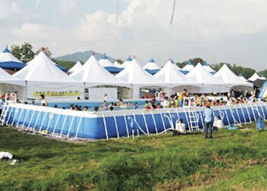 Piscine adaptée aux besoins du client de cadre en métal de parc d'attractions avec la glissière d'eau de dinosaure