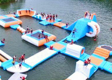 Le plus grand parc aquatique extérieur d'intérieur d'île pour la famille, obstacle de flottement de Waterpark de plage