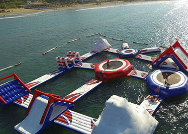 Île gonflable de flottement populaire, équipement gonflable aquatique de parc aquatique pour l'adulte