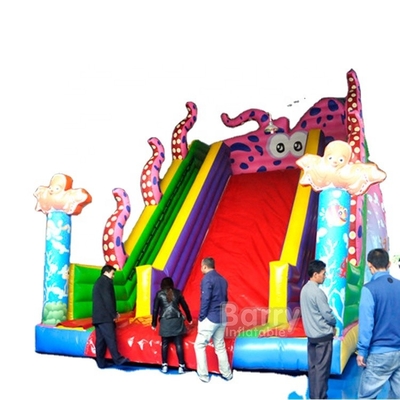Ruelles gonflables de glissières d'eau de PVC 0.55mm de poulpe d'enfants doubles