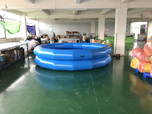 Piscine gonflable portative de couleur bleu-clair avec le compresseur Logo Printing