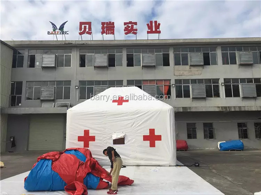 Tente gonflable médicale d'hôpital de bâche de PVC résistante à l'eau pour l'urgence