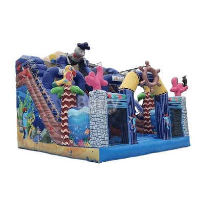 les enfants gonflables de videur de PVC de 0.55mm du monde extérieur commercial de mer glissent des jouets