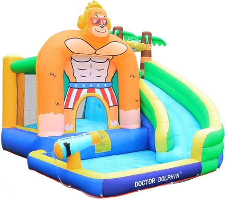 Glissière de docteur Dolphin Inflatable Water pour la Chambre de rebond de l'eau d'enfant en bas âge avec la piscine d'éclaboussure