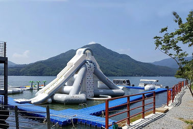 Parc aquatique gonflable d'Aquaglide de géant, cours gonflable d'assaut de l'eau avec EN15649