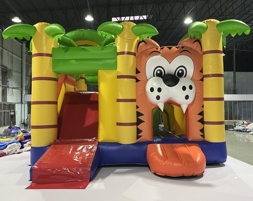 Chambre sautante gonflable Lion Design de châteaux pleins d'entrain gonflables de bâche de PVC